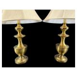2 HIGH QUALITY BRASS TABLE LAMPS
