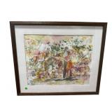 COURTSHIP WATER COLOR