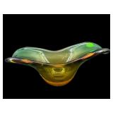 VINTAGE MURANO SOMMERSO OBLONG BOWL