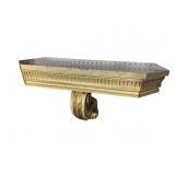 PAINT DECORATED MARBLE TOP CONSOLE TABLE