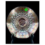 FENTON MARIGOLD COIN DOT CARNIVAL GLASS BOWL