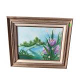 FLORAL WILDLIFE OIL ON CANVAS