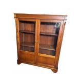 SOLID MAHOGANY 2 DOOR BOOKCASE