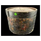 ANTIQUE LARGE PAINTED WOODEN PANTRY BOX