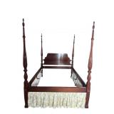 QUEEN SIZE CRAFTIQUE RICE CARVED POSTER BED
