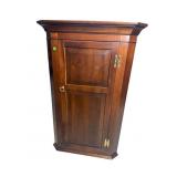 SOLID MAHOGANY CUSTOM HANGING CORNER CABINET