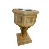 OAK HEAVY CARVED BAPTISMAL