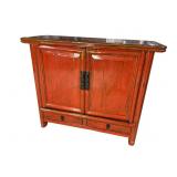 ELMWOOD ANTIQUE 2 DOOR ORIENTAL CABINET