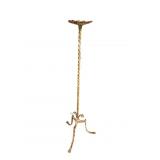 19TH CENTURY TWISTED IRON CANDLE HOLDER