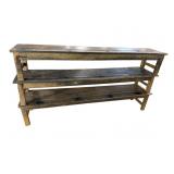 3 PRIMITIVE BENCHES