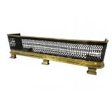 19TH CENTURY RETICULATED BRASS AND IRON FIREPLACE