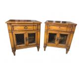 2 REGENCY STYLE CHERRY NIGHTSTANDS