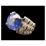PLATINUM NATURAL SRI LANKA BLUE SAPPHIRE AND