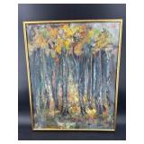 AUTUMN WALK BY EMILY NASH SMITH ABSTRACT OIL ON