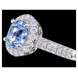 PLATINUM EXTREMELY RARE UNHEATED CEYLON SAPPHIRE