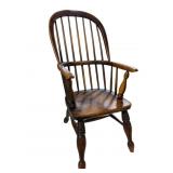 19TH CENTURY ENGLISH ELM YOUTH WINDSOR CHAIR
