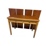 WALNUT FLIP TOP DINING ROOM TABLE