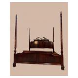 THOMASVILLE FLAMED MAHOGANY KING SIZE POSTER BED