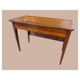 WALNUT CONSOLE TABLE WITH DROP LEAF