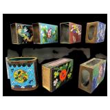 7 PC LOT CLOISONNE MATCH HOLDERS