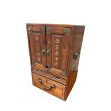 ORIENTAL ANTIQUE ROSE WOOD TEA BOX