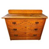 OAK 3 DRAWER CHEST