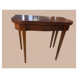 CRAFTIQUE SOLID MAHOGANY FLIP TOP GAME TABLE
