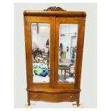 OAK JELLY ROLL 2 DOOR WARDROBE
