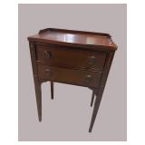 2 DRAWER MAHOGANY HEPPLEWHITE STAND