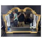 ITALIAN ETHAN ALLEN GOLD PAINTED MIRROR