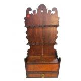 19TH CENTURY OAK HANGING SPOON RACK