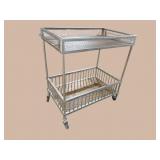 IRON AND WOOD INDUSTRIAL CART
