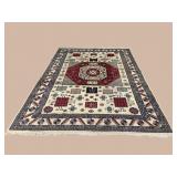 12FT 7IN X 9FT 3IN HANDMADE TRIBAL KAZAK RUG