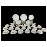 89 PCS ANTIQUE BAVARIA GOLD RIM PORCELAIN CHINA