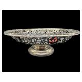 RETICULATED SOLID STERLING PEDESTAL BOWL