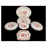 6 PC SET WEDGWOOD 'GOLDEN COCKEREL' SERVING