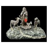 SIGNED SAM PHILIPE STERLING ON MARBLE THE GOOD