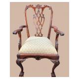 MAHOGANY CHIPPENDALE DOLL SIZE CHAIR