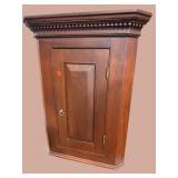SOLID MAHOGANY HANGING CORNER CABINET