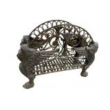 REGENCY STYLE SOLID BRONZE HEAVY WINGED LION