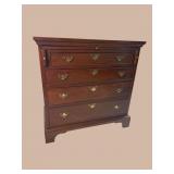 CRAFTIQUE SOLID MAHOGANY BACHELOR'S CHEST WITH