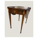 IRWIN MAHOGANY INLAID HEPPLEWHITE PEMBROKE TABLE
