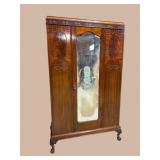 MAHOGANY ENGLISH CHIPPENDALE WARDROBE