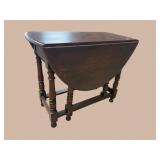 ENGLISH OAK GATELEG DROPLEAF TABLE AS IS