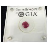 2.67 CT. CUSHION BRILLIANT CUT STEP CUT PAVILION