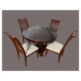 CHERRY HIGH QUALITY TABLE AND 4 CHAIRS