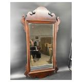 CRAFTIQUE SOLID MAHOGANY CHIPPENDALE MIRROR
