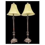 PR OF BUFFET CANDLESTICK LAMPS