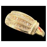 10KT YELLOW GOLD DIAMOND RING