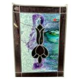 LEADED STAINED GLASS WINDOW